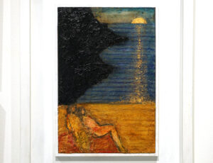 John Emanuel 'Sunset', oil and gold leaf, SOLD