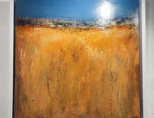 Luba Arnold Larnie 'Horizon', acrylic on canvas, 54 x 54cm, £580