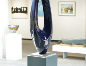 Tom Leaper 'Private Blue', resin & industrial paint, £8,500