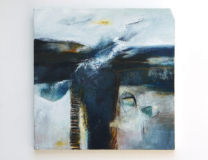 Peter Wray & Judy Collins 'In the Lee of the Land', oil and mixed media on board, £1,500
