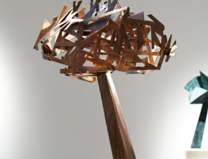 Tom Leaper 'Thorn of Bosigran', bronze, jesmonite base, 85 x 60 x 45cm, £5,500