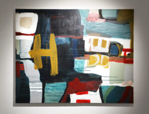 Karen McEndoo 'H', acrylic on canvas, 119 x 150cm, £5,000