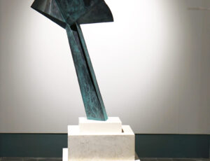 Tom Leaper 'Trevaylor II', bronze, jesmonite base, 190 x 58 x 50cm, £10,500