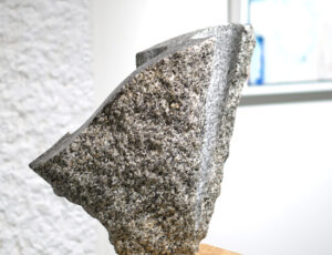 David CP Harrison 'Scollop', Cornish granite on locally grown ash plinth, £950
