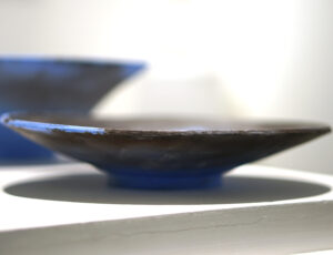 Mary Kaun English ‘Blue Bowls', Smoke Fired Stoneware Ceramic, Various sizes, £160