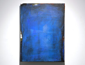 Clive Blackmore 'Blue Painting', acrylic on canvas, £550, 21 x 41cm