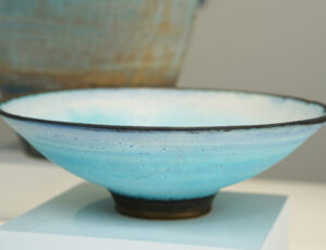 Colin Caffell 'Fine Bowl with Bronze Pigment', stoneware, £225, 8 x 24 x 24cm 