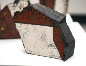 Paula Downing 'Geology Red', ceramic, £475, 19 x 23 x 8 cm 