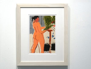 Rod Walker 'Nude' Pastel, on A5 paper, 34 x 38cm, SOLD