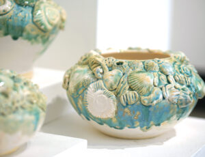 Mary Kaun English 'Between the Tides - vessel', glazed stoneware ceramic, £150