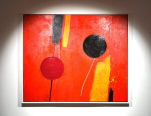 Sean Hewitt 'Red', Acrylic on canvas, 104 x 124cm, £2,900