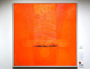 Sean Hewitt 'Kurious Oranj', Acrylic on canvas, 104 x 104cm, £2,400