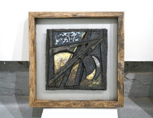 Lynn Simms 'Untitled', framed ceramic tile, 30 x 30cm, £250