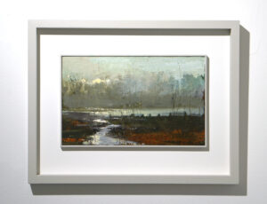 Jill Eisele 'Last Light', oil on board, 39 x 36cm, SOLD