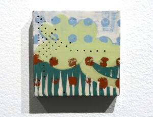Katie Bunnell 'Box Paintings, 2021- 23
Group of 8', ceramic wall hangings: handbuilt various clays & slips, 11 x 11 x 3cm, £155 each