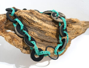 Sarah Drew 'Chain of Fools necklace: rubber, ghostnet driftwood', £220