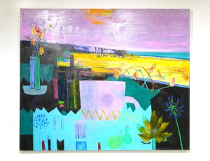 Teresa Pemberton 'Living by the Sea', oil on canvas, 100 x 121cm canvas, £2,900