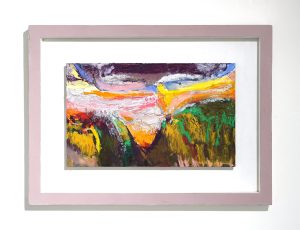 Teresa Pemberton ‘Coast Path’, oil on panel, 26 x 31cm panel, £750