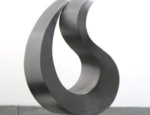 David CP Harrison 'Return', brushed & lacquered steel on steel, 59 x 30 x 17cm, £1,240