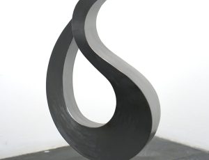 David CP Harrison 'Return', brushed & lacquered steel on steel, 59 x 30 x 17cm, £1,240