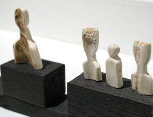 Baz Mehew 'Three Heads Are Better Than One', bone, 14 x 34 x 5cm, £195