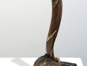 Valerie Kaufmann 'Strange Fruit II', stoneware ceramic & tenmoku glaze, 30.5 x 13 x 10cm, £380