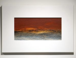 Jenny Woodhouse 'Red Sky', mixed media, 34 x 52cm, £575