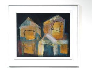 Karen McEndoo 'Evening Windows', acrylic, 34 x 39cm, £580