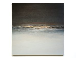 Jenny Woodhouse 'Winter Sea', mixed media, 64 x 64cm, £1,295