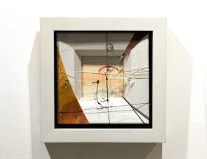 Sue Davis 'String 4', mixed media construction, 20 x 20cm, £230