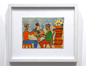 John Emanuel 'Happy Days', oil, £350
