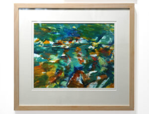 Vincent Wilson 'Stones in a Dartmoor River', oil on paper, £700