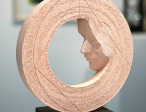 Colin Caffell 'Sophia (Mother Earth)', ceramic & hardwood, £900