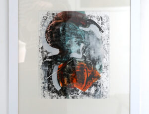 Sue Davis 'Ore Lift 4' Mixed media on paper, 52 x 50cm, £360