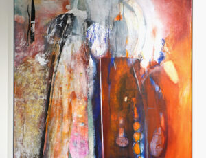 Sue Davis 'Wiry Vien' Mixed media on canvas, 104 x 104cm, £1,600