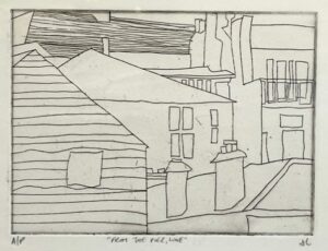 Jason Lilley 'From the pier, line', Etching, £50