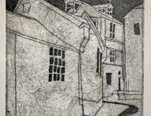 Jason Lilley 'Standing Room', Etching, SOLD