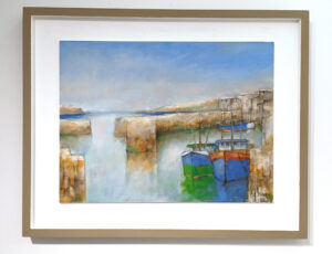 Michael Praed 'Harbour Colours and Textures', oil, £2,150