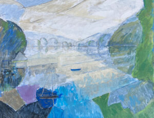 Tom Cross 'Oyster Quay, Port Navas', 2005, Oil on canvas, 92 x 102cm