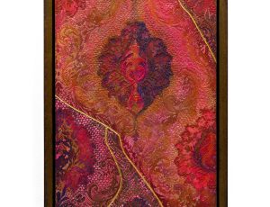 Stephanie Sandercock ‘Velvet Devotion’ - A softness, holding power, each colour a quiet promise. Mixed media with 24ct Gold, 65.5 x 45.5cm, £2,400 Stephanie Sandercock ‘Velvet Devotion’ - A softness, holding power, each colour a quiet promise. Mixed media with 24ct Gold, 65.5 x 45.5cm, £2,400