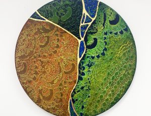 Stephanie Sandercock ‘Woven Light’, Mixed media with 24ct Gold, 30 x 30cm, SOLD Stephanie Sandercock ‘Woven Light’, Mixed media with 24ct Gold, 30 x 30cm, SOLD