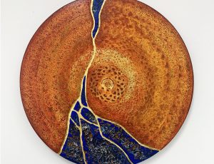 Stephanie Sandercock ‘The Alchemy of Light’, Mixed media with 24ct Gold, 30 x 30cm, £680 Stephanie Sandercock ‘The Alchemy of Light’, Mixed media with 24ct Gold, 30 x 30cm, £680