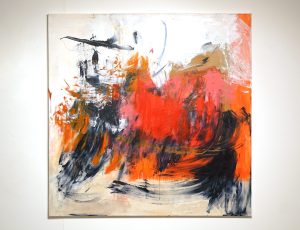 Suzanne Bethell ‘Eye of the Storm’, Acrylic on canvas, 100 x 100cm, £1,850