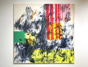 Suzanne Bethell ‘In the Thick of It’, Acrylic on canvas, 100 x 100cm, £2,500