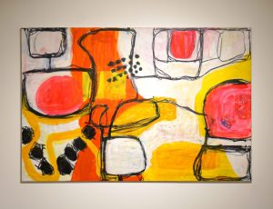 Suzanne Bethell ‘Walking New Ways’, Acrylic & oil bar on canvas, 100 x 150cm, £3,500
