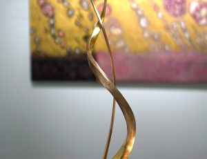 Julie Moselen 'Woven Wishes', Bronze and 23.5ct Gold, 30 x 30 x 50cm, £2,600 Julie Moselen 'Woven Wishes', Bronze and 23.5ct Gold, 30 x 30 x 50cm, £2,600