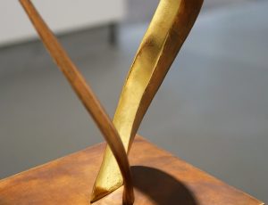 Julie Moselen 'Whispers in the Wood', Bronze and 23.5ct Gold, 30 x 30 x 100cm, SOLD Julie Moselen 'Whispers in the Wood', Bronze and 23.5ct Gold, 30 x 30 x 100cm, SOLD