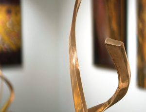 Julie Moselen 'Weaving Magic into Dreams', Bronze, 40 x 40 x 130cm, £7,950 Julie Moselen 'Weaving Magic into Dreams', Bronze, 40 x 40 x 130cm, £7,950