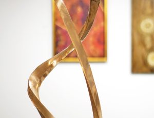 Julie Moselen 'Weaving Magic into Dreams', Bronze, 40 x 40 x 130cm, £7,950 Julie Moselen 'Weaving Magic into Dreams', Bronze, 40 x 40 x 130cm, £7,950
