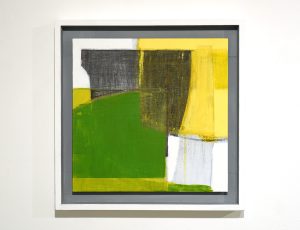 Bruce Timson ‘Rusting Hulks (Case Study Landscape I)’, (2022), Acrylic, Ink & Conte on Plywood, 30 x 35.5cm, £400